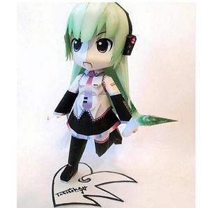 卡通二次元动漫少女萝莉立体纸模型 DIY手工制作，儿童益智折纸玩具的创意世界